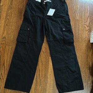 Bershka Women’s Black Cargo Pants